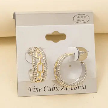 Gold plated two toned