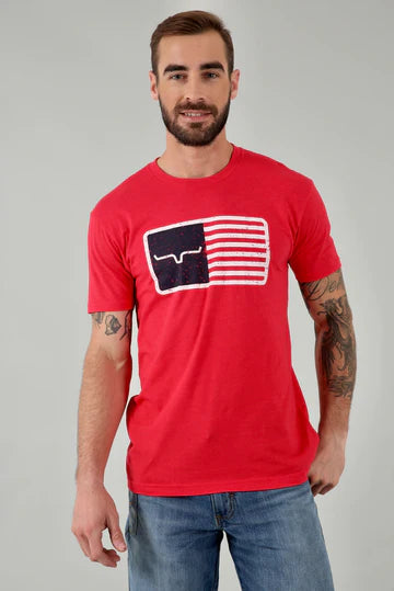 "American Trucker" tee- red