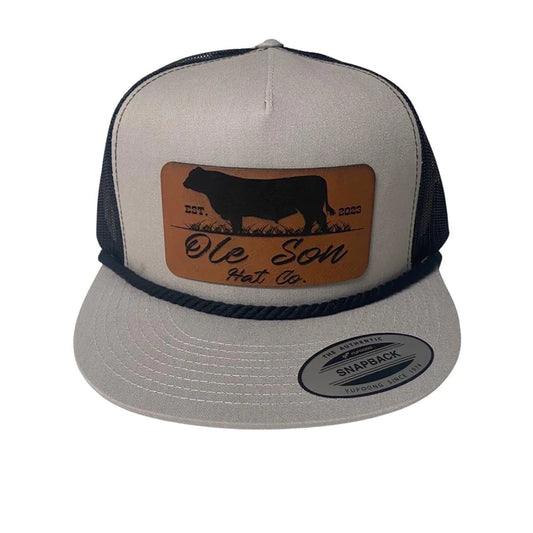OSHC Cattlemen Rope Hat Silver/Black