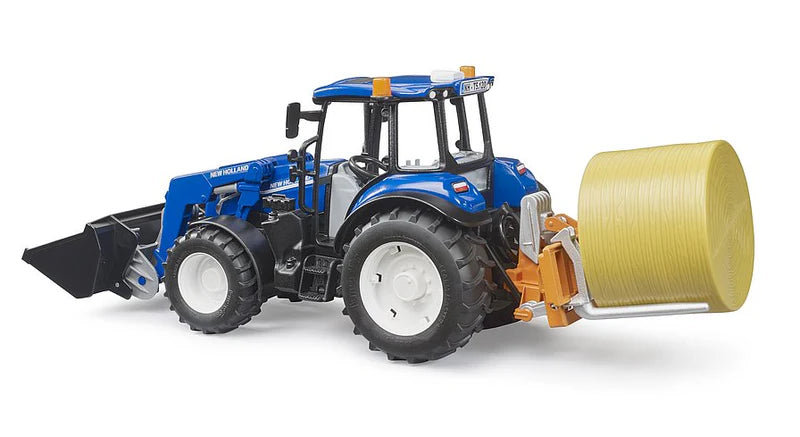 New HollandT5.120 w load box, bale/forks