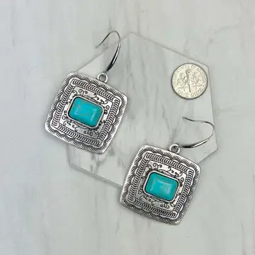Silver w/turquoise