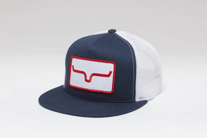 "Banner" cap- navy/white