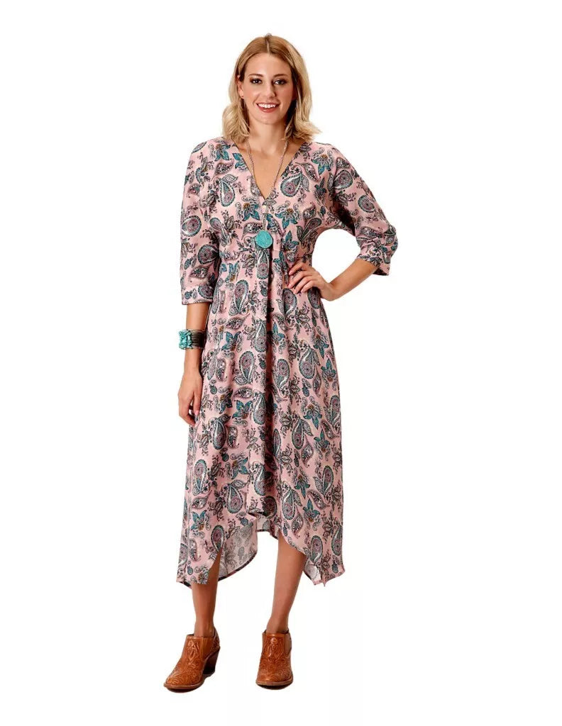 ROPER PAISLEY PINK DRESS