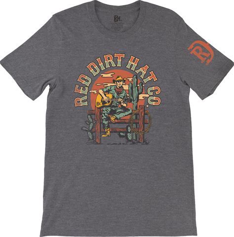 "Singing Cowboy" tee- blue