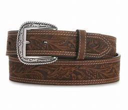 Tooled Double Stitch Belt