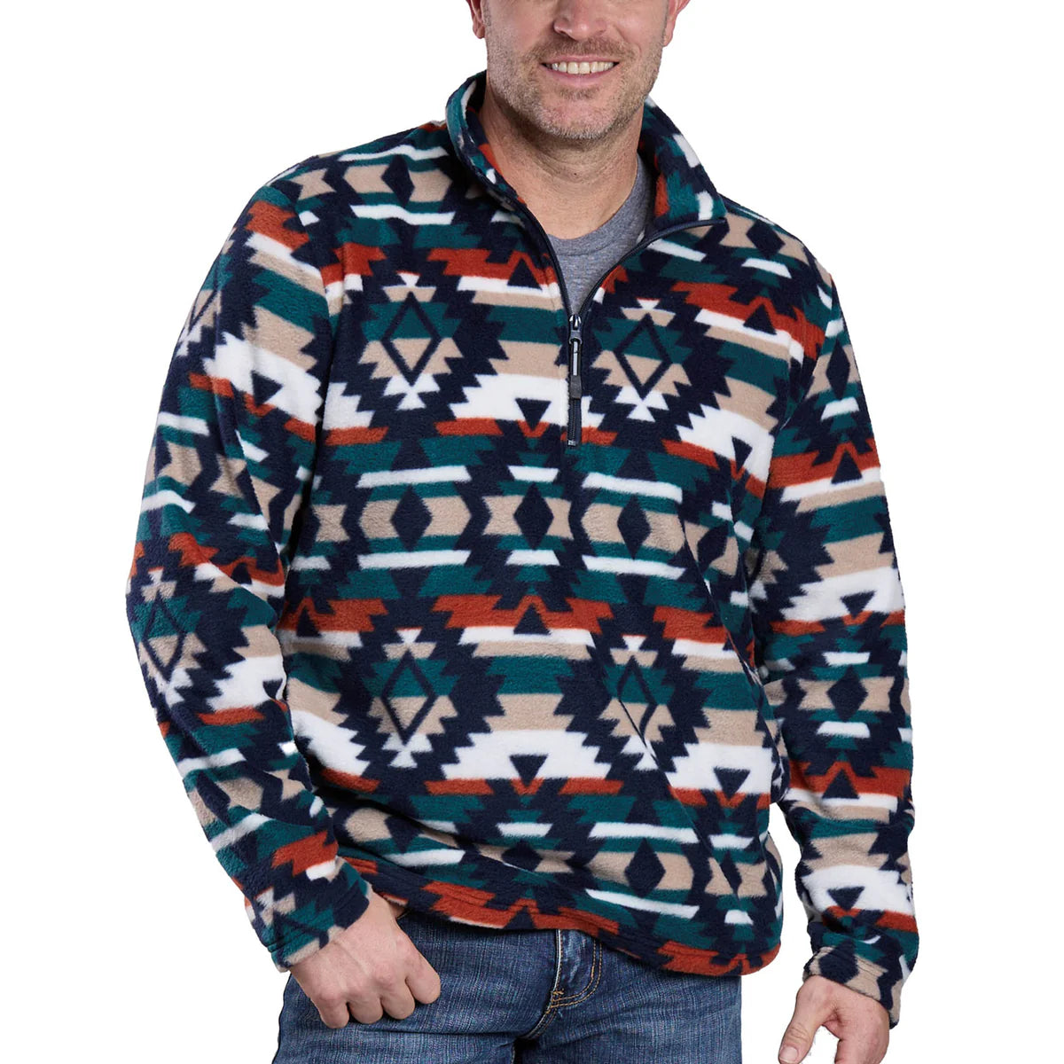 Roper fleece 1/4 zip multi