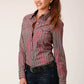 Women's Diamond Print Long Sleeve