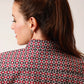 Women's Diamond Print Long Sleeve