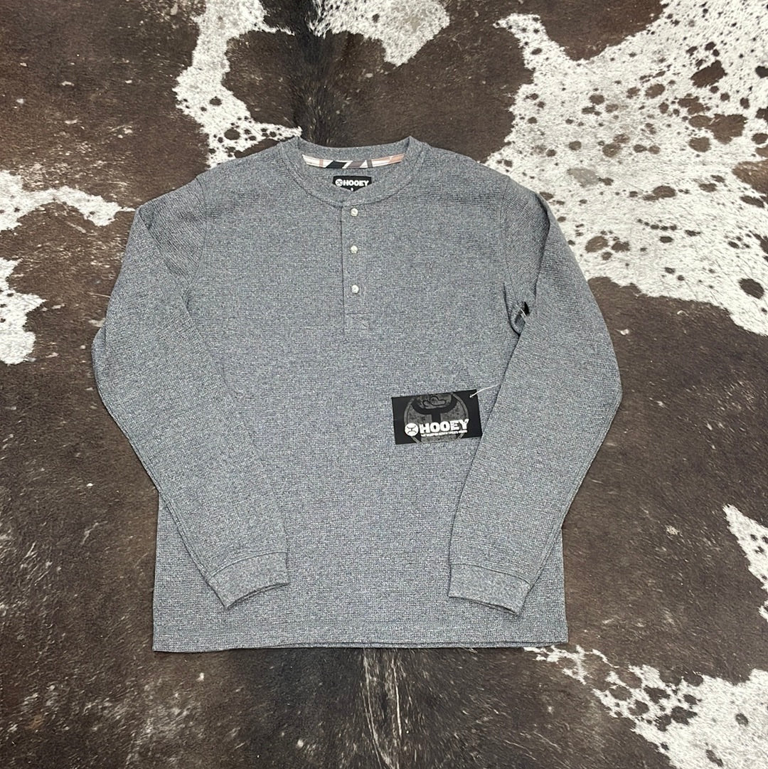 Men’s Henley-Asphalt Long Sleeve