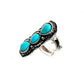 Western Stretch Ring w/3 stones