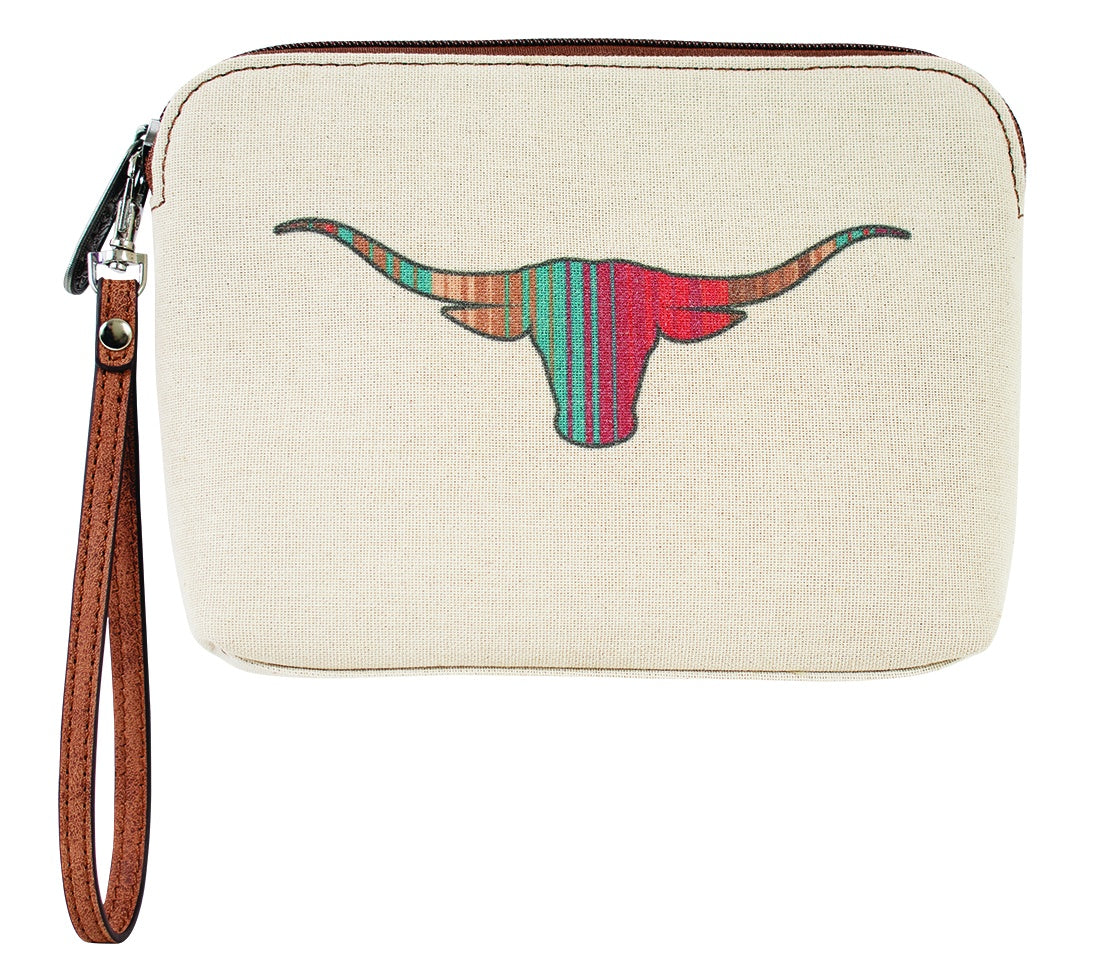 Longhorn cosmetic bag