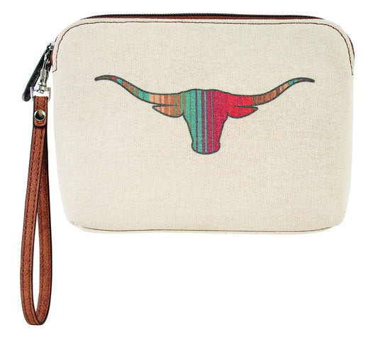 Longhorn cosmetic bag