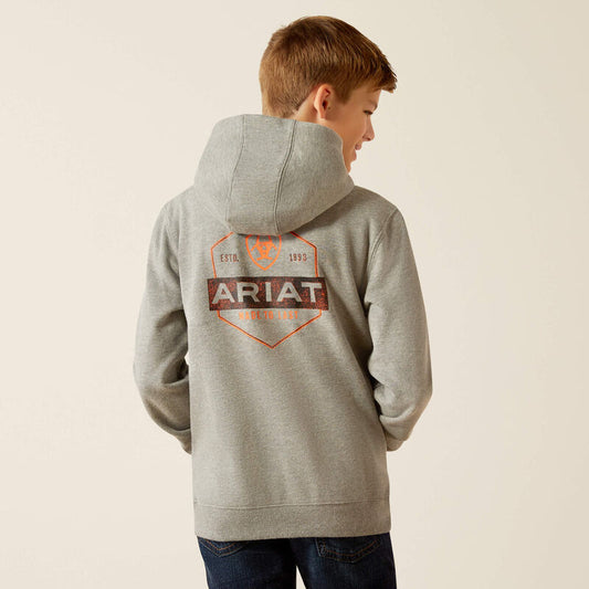 Boy's Ariat Bold Hex Hoodie