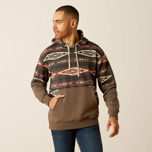 Men's Ariat Color Block Hoodie