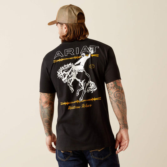 Men's Ariat Western Wear Black T-Shirt