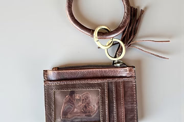 Cowhide bangle Card Holder