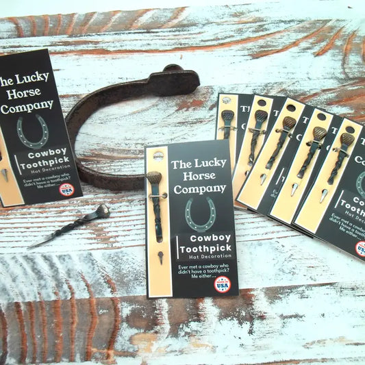 Western "Cowboy Toothpick" Hat Decoration