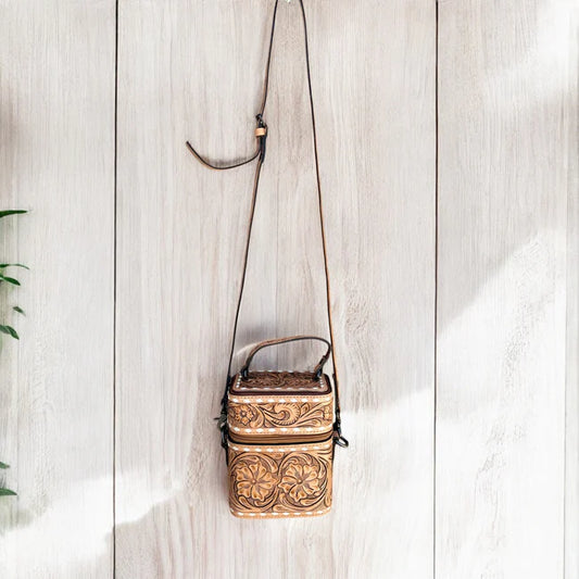All Tooled Leather Crossbody
