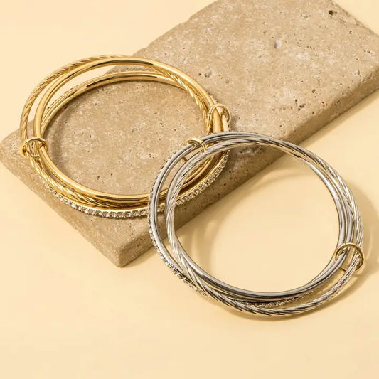 CZ bangle bracelet