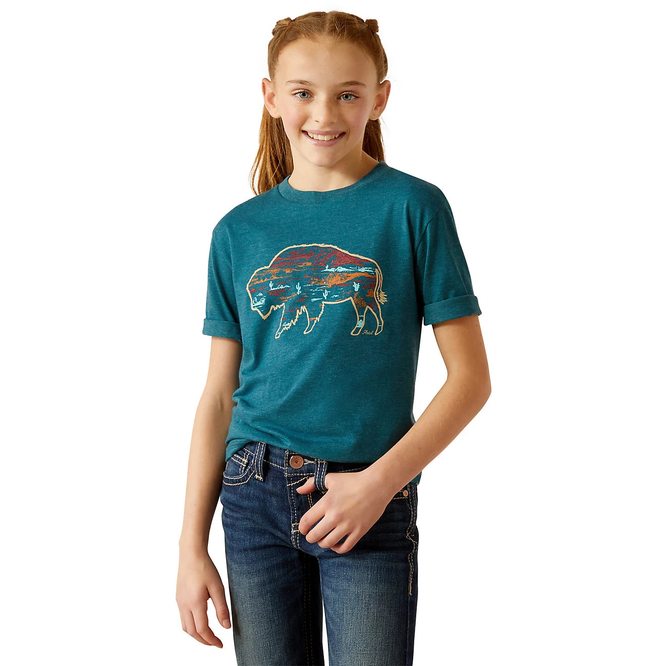 Girl's Ariat Horizion Oasis SS T-Shirt