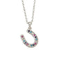 Rhinestone Horseshoe Necklace in gift box
