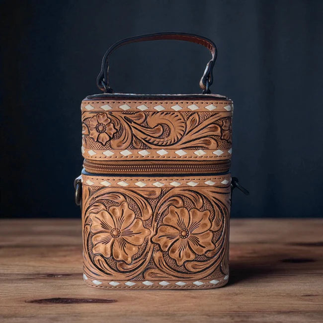 All Tooled Leather Crossbody