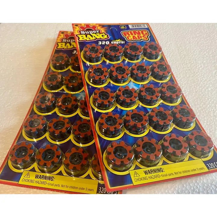 Kid's Toy 8-Shot Action Ring Caps 96 Single Shot