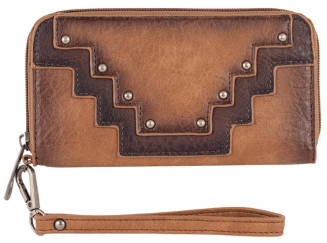 Justin wallet with old silver studs