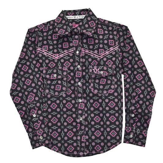 Cowgirl Hardware black/pink Aztec