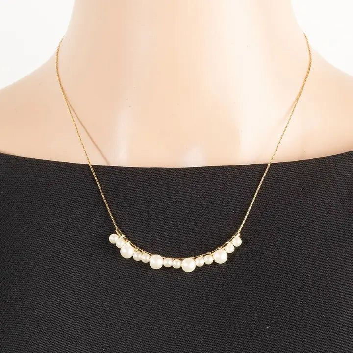 Layered Dainty Station Chain Necklace