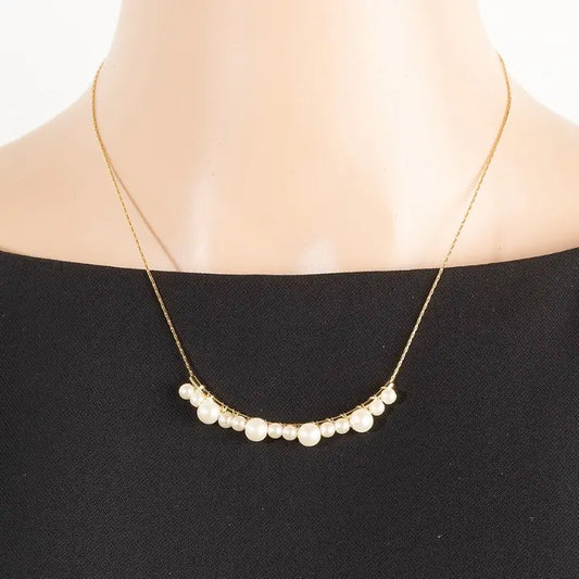 Layered Dainty Station Chain Necklace