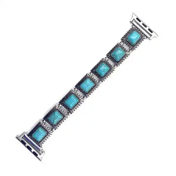 Turquoise Concho Stretch Apple watch band
