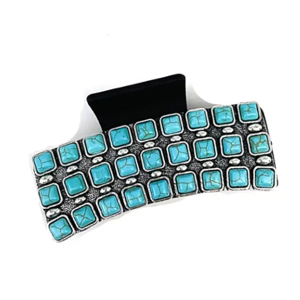 Turquoise Metal Hairclip