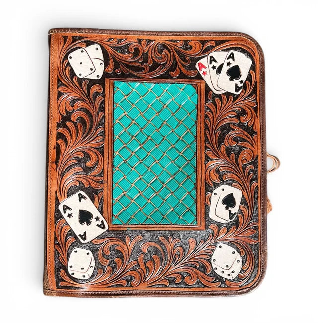 Tooled folder-cards