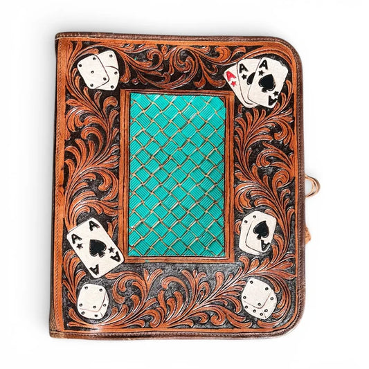 Tooled folder-cards