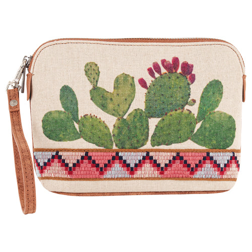 Justin Cactus cosmetic bag
