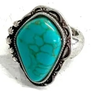 Western Stretch Ring large stone