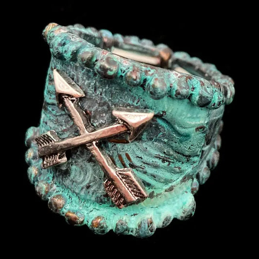 Western Native Arrow Stretch Ring