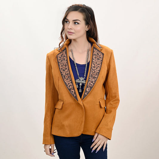 Tooled Blazer- tan