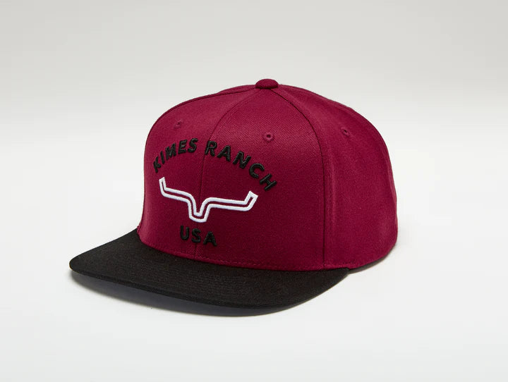 "Arched" cap- dark red