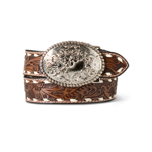 Boy's Ariat Floral Brown Belt