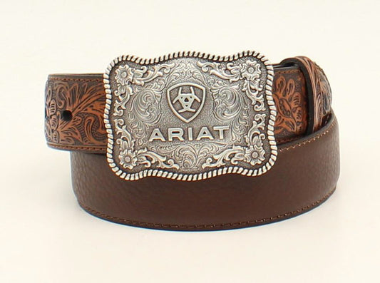 Boy's Rustic Tooled Belt