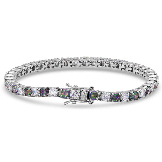 Mystic & CZ Round Link