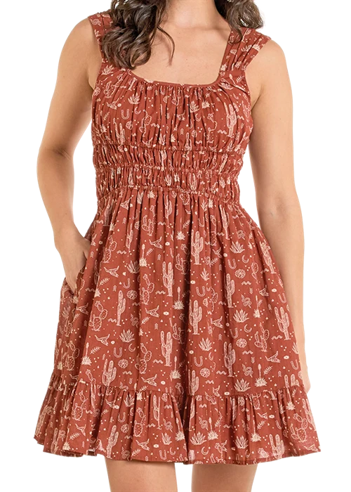 Womens Rock & Roll Desert Print dress