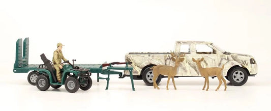 Bigtime hunter w/truck & 4 wheeler