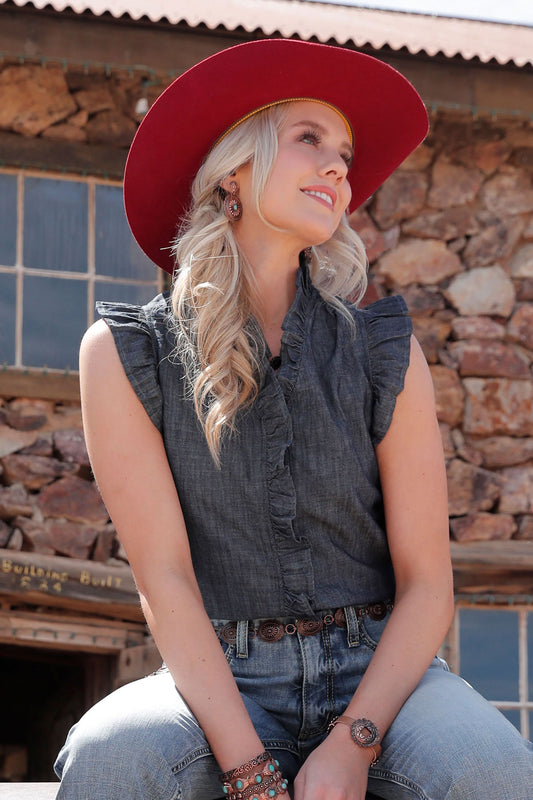 Denim Tank Blouse