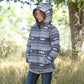 Cinch girls hooded pink/grey coat