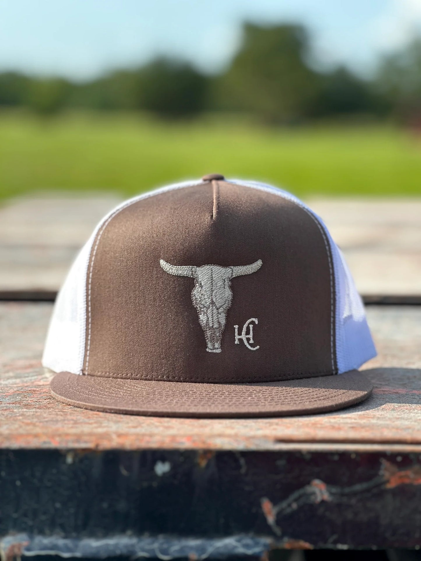 HC Cow Skull flat bill