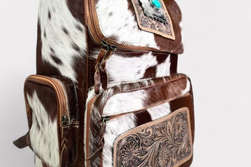 Tooled & Cowhide Backpack