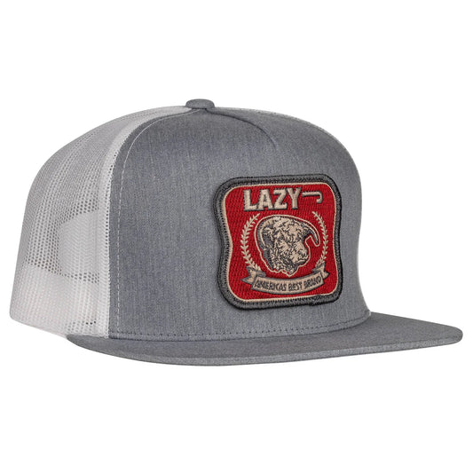 LAZY J HEATHER GREY & WHITE